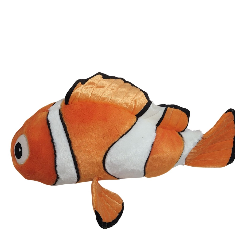 Disney Parks Finding Nemo Clownfish Plush Stuffed Animal Lucky Fin 11 Inch